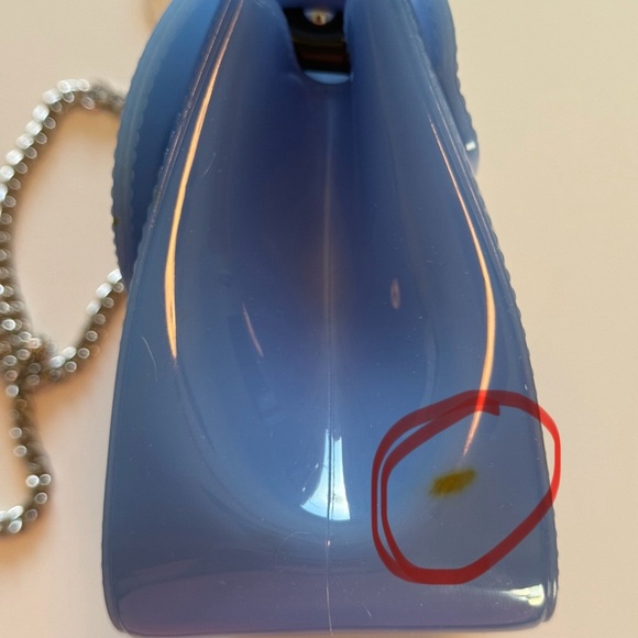 NWT Furla Candy Metropolis Mini Cross Body Bag Sea Blue With Handle See Details - Picture 11 of 13